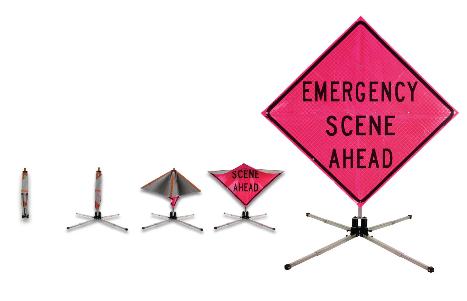 Accident Ahead Roll Up Sign