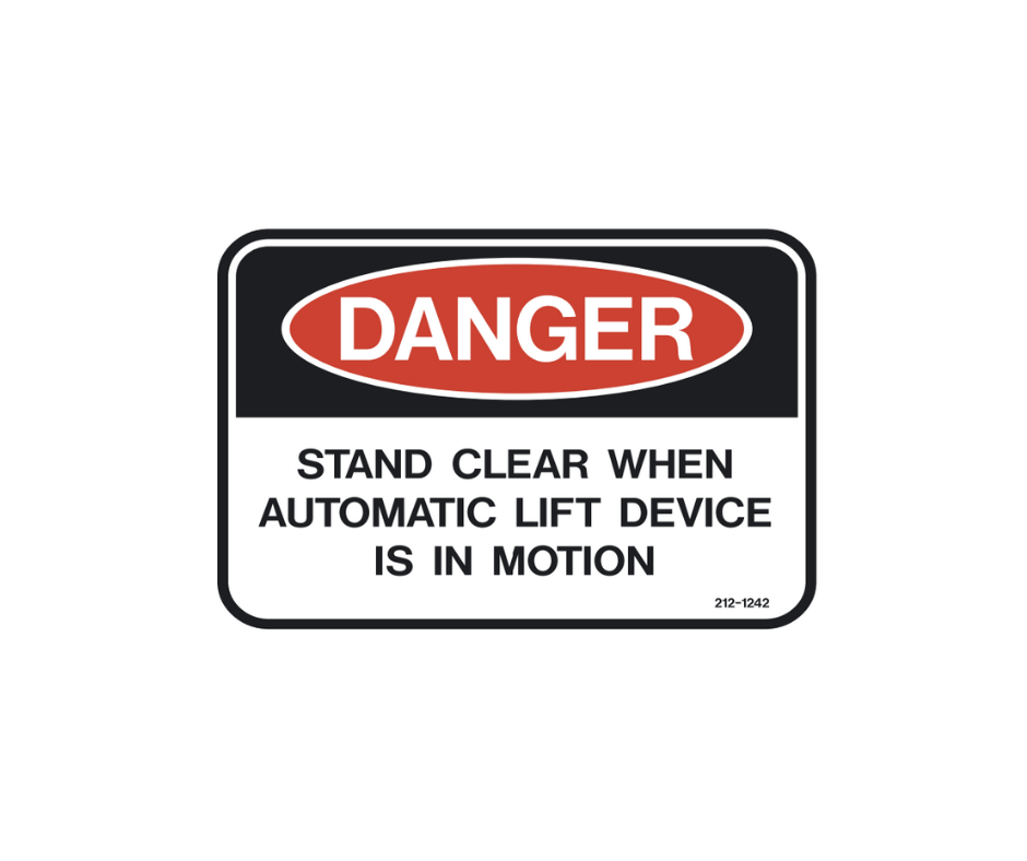 Danger - Lift Decal | Safety Decals