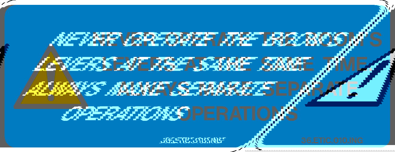 Decal - Boom Levers | Safety Decals