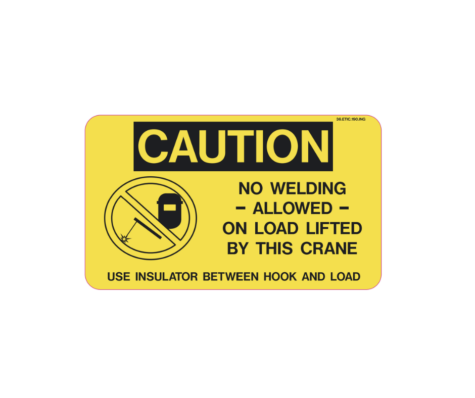 Decal - Caution, No Welding | Safety Decals