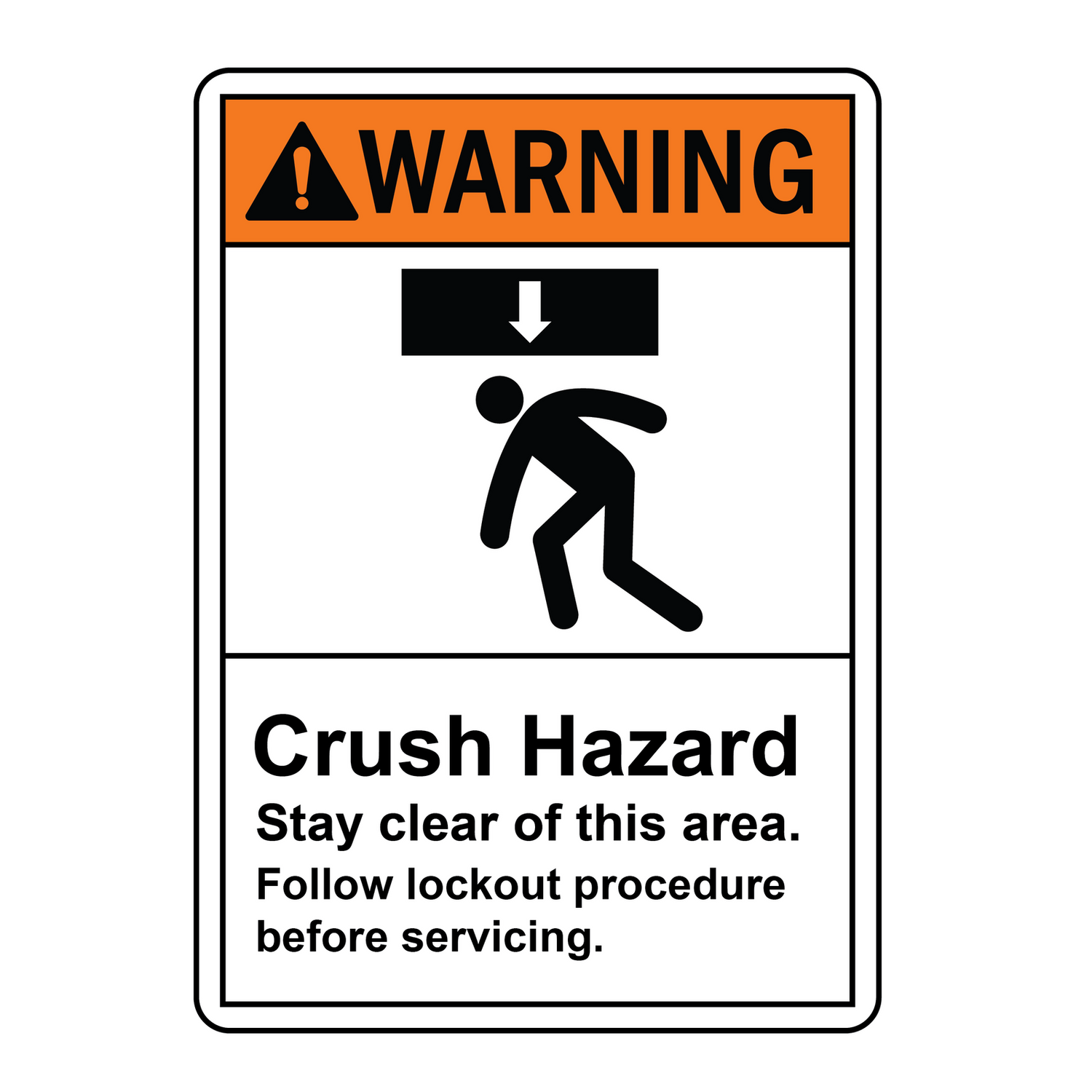 Decal - Crush Hazard | Safety Decals
