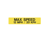 Decal - Max Speed | Safety Decals