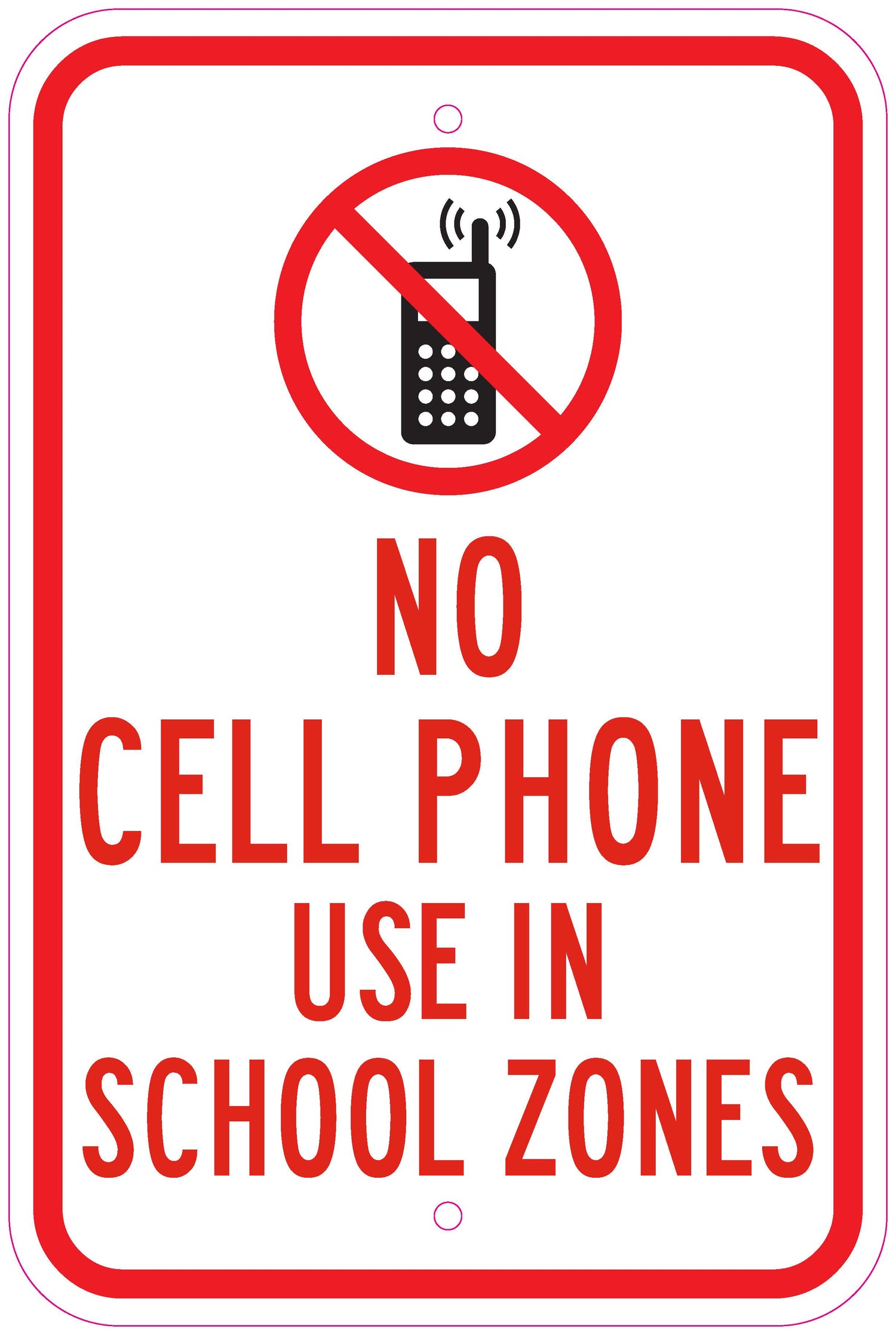 Sign - No Cell Phone Use