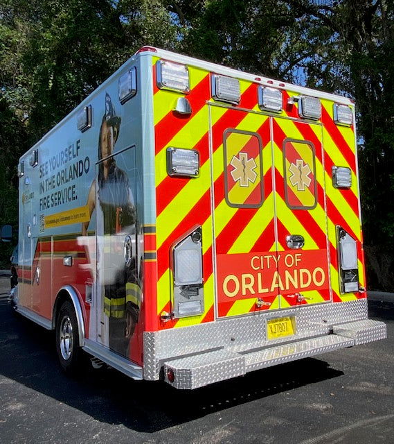 ORALITE® V98 Pre-Striped Chevron - Left Hand | Safety Decals