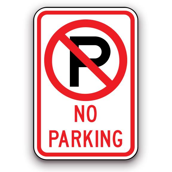 Sign - No Parking - Symbol | Safety Decals