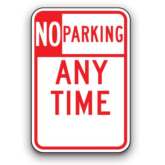 Sign - No Parking Any Time | Safety Decals