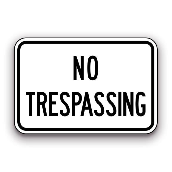 Sign - No Trespassing | Safety Decals