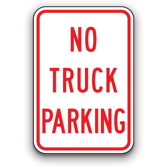 Sign - No Truck Parking | Safety Decals