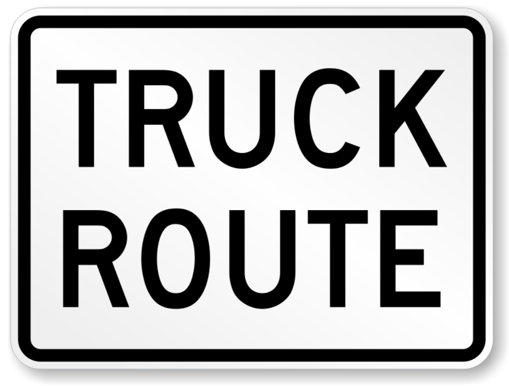 Sign - Truck Route Sign