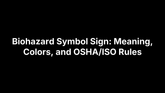 Biohazard Symbol Sign: Meaning, Colors, and OSHA/ISO Rules – Safety Decals