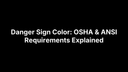 Danger Sign Color: OSHA & ANSI Requirements Explained – Safety Decals
