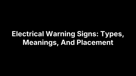 Electrical Warning Signs: Types, Meanings, And Placement – Safety Decals
