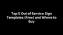 Top 5 Out of Service Sign Templates (Free) and Where to Buy – Safety Decals