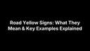 Road Yellow Signs: What They Mean & Key Examples Explained – Safety Decals