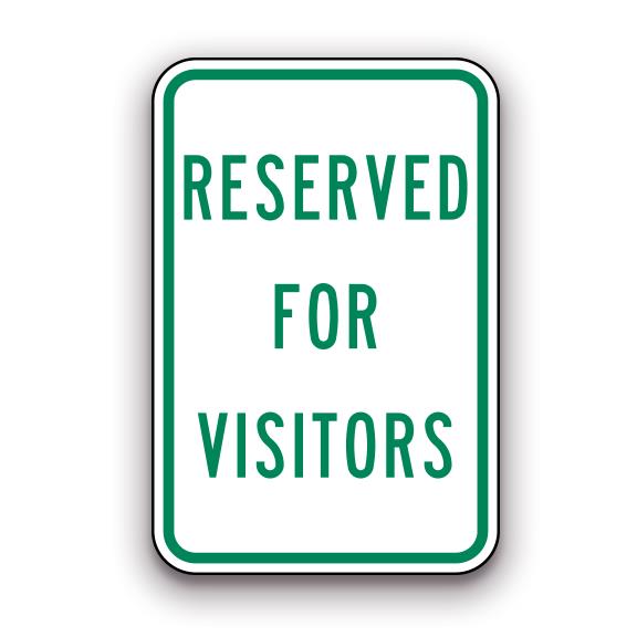 Sign - Reserved for Visitors