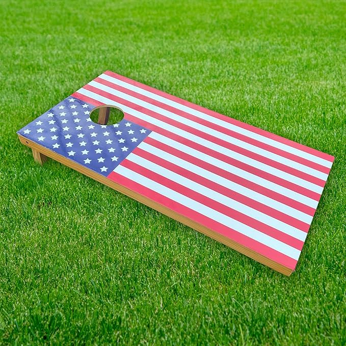 American Flag Decal Cornhole Board Set – premium vinyl decals for cornhole boards