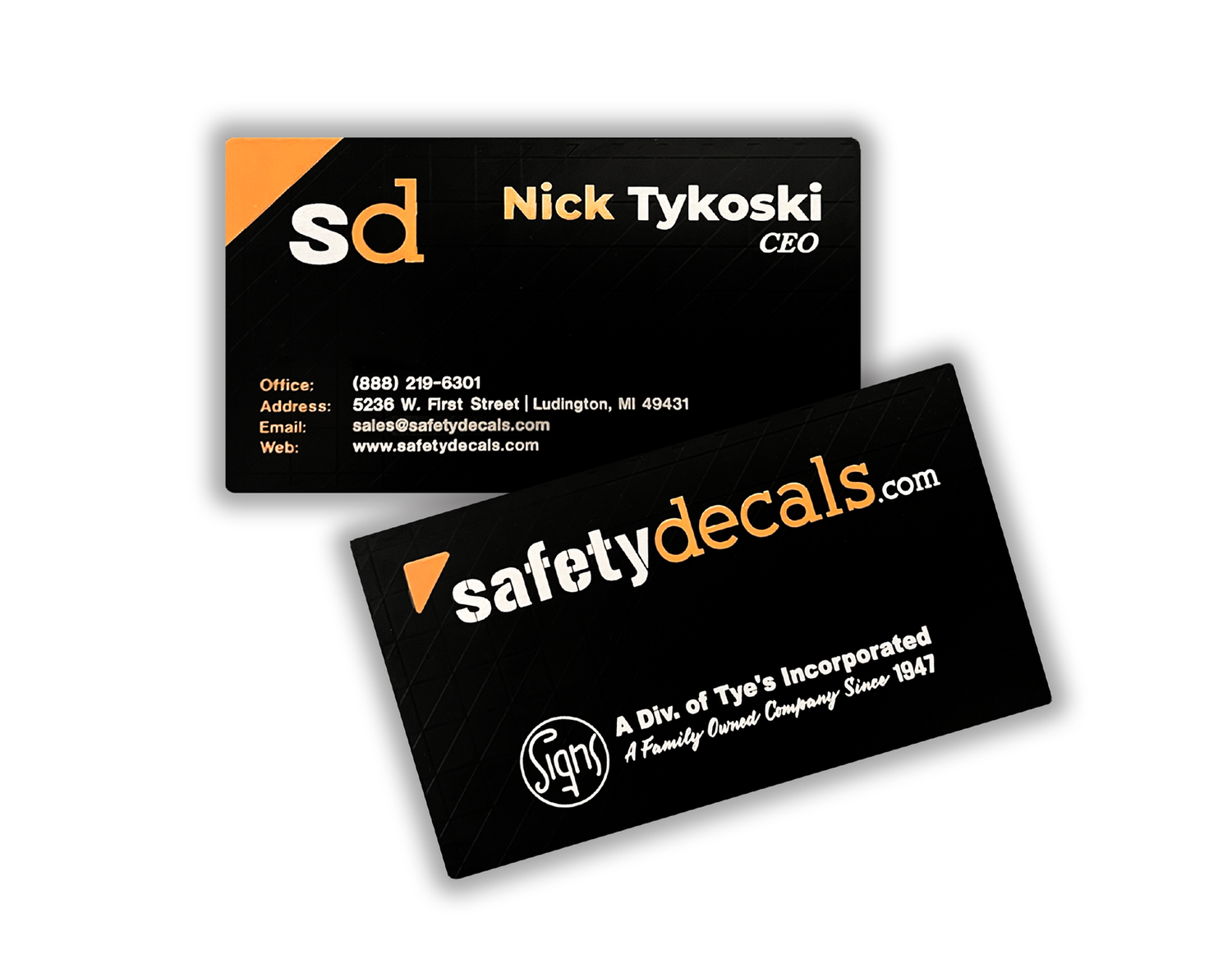 Custom Business Cards | Safety Decals