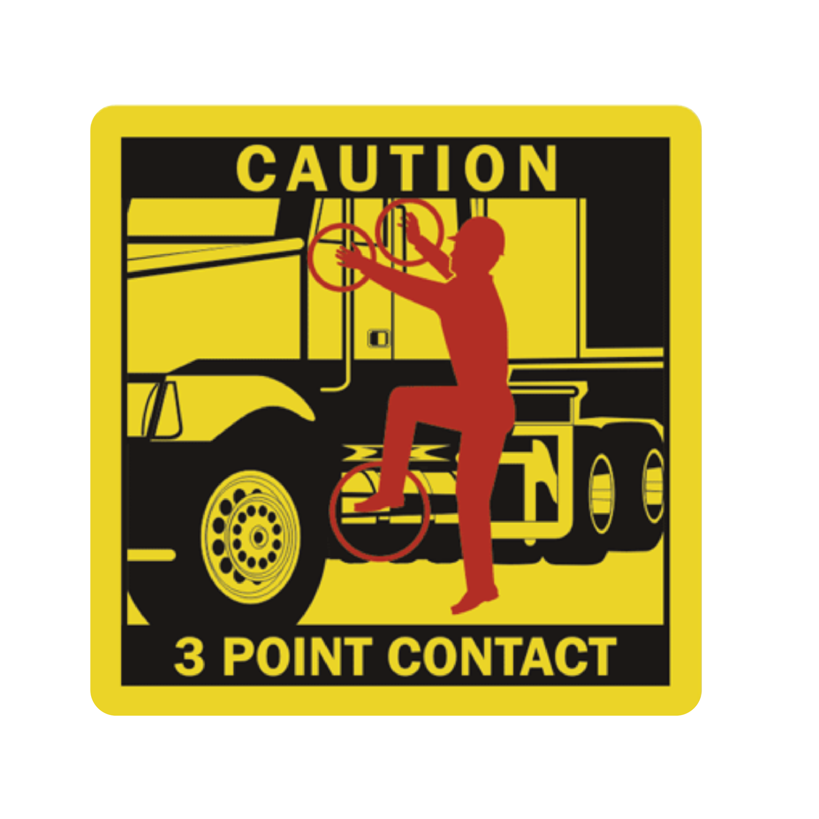Decal - Highly-Visible 3 Point Contact | Safety Decals