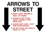 Decal - Arrows to Street | Safety Decals