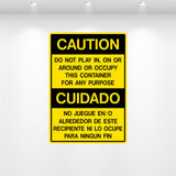 Decal - Bilingual Don't Play in | Safety Decals