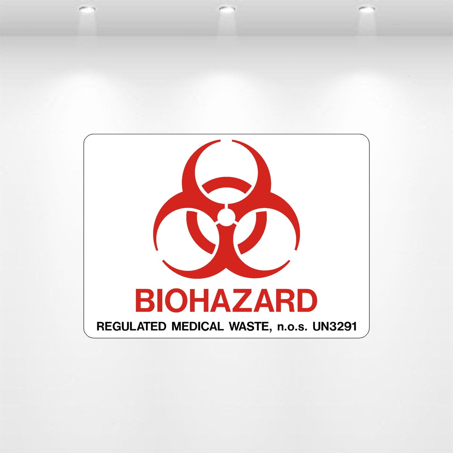 Decal - Biohazard Regulated Medical Waste | Safety Decals