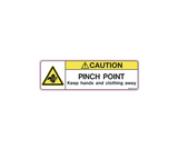 Decal - Caution, Pinch Point | Safety Decals