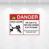 Decal - Crush Hazard | Safety Decals
