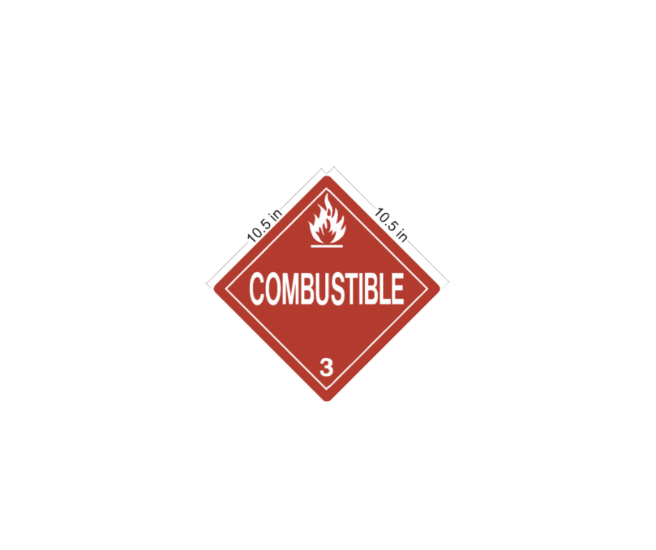 Decal - Danger, Combustible | Safety Decals