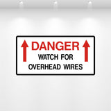 Decal - Danger Watch For Overhead Wires | Safety Decals