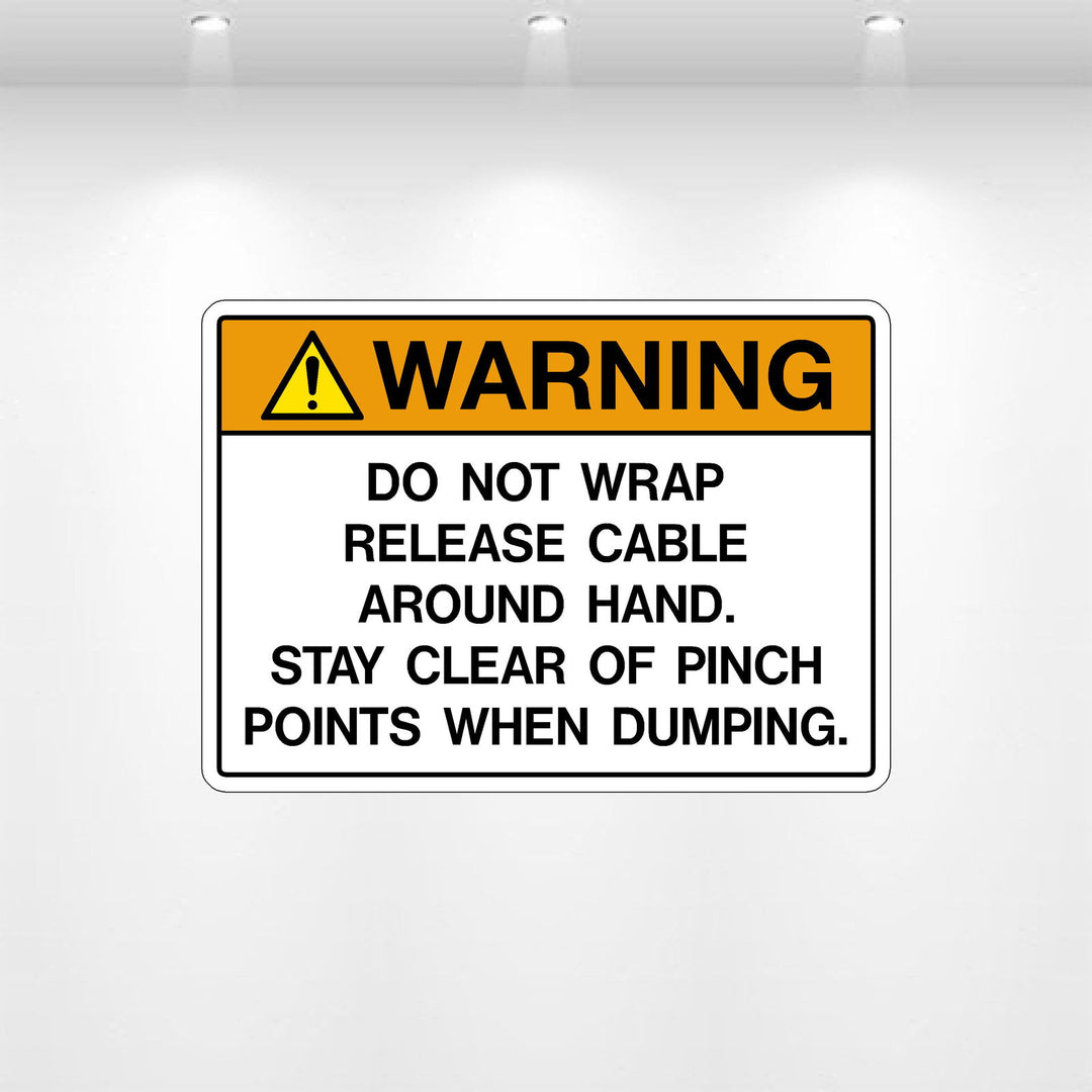 Do Not Wrap Cable Around Hand Decal | Safety Warning Sign – Safety Decals
