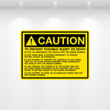 Decal - Do Not go Underneath The Vehicle | Safety Decals