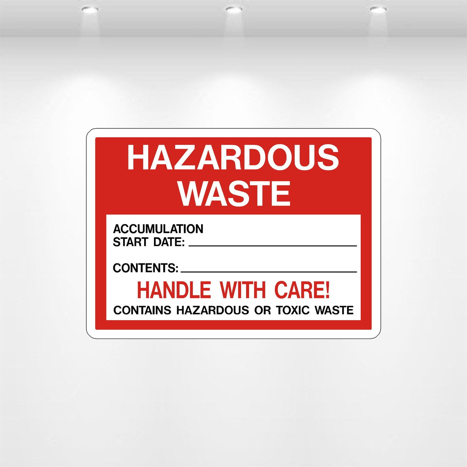 Hazardous Waste Label Decal – OSHA/EPA Compliant Drum Container Sticker