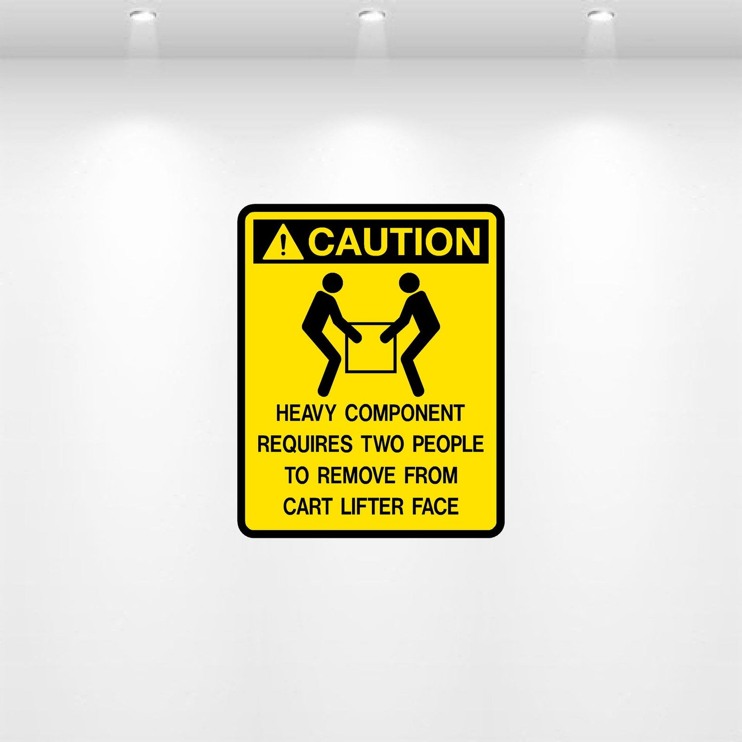 Decal - Heavy Component Requires Two People | Safety Decals
