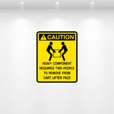 Decal - Heavy Component Requires Two People | Safety Decals