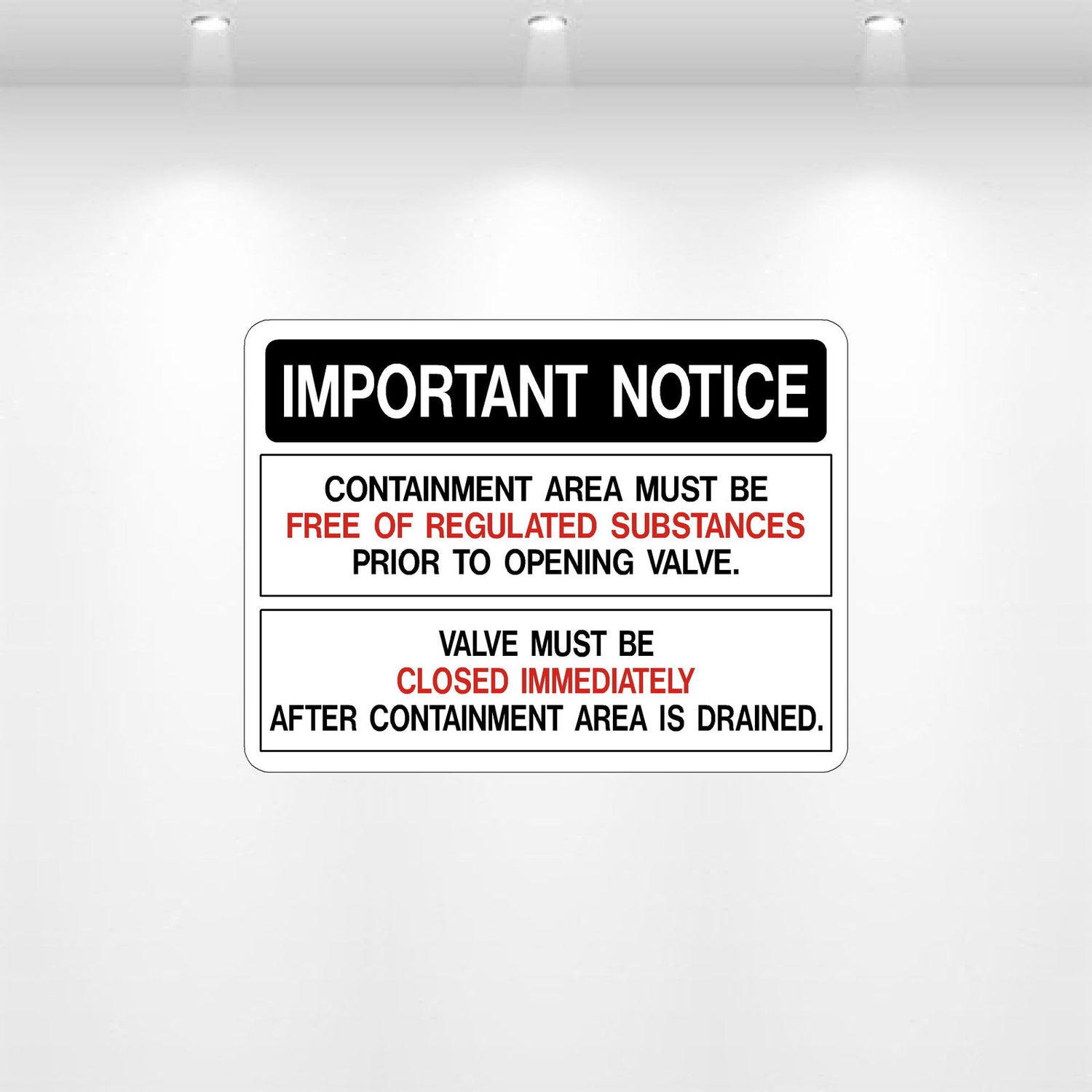 Decal - Important Notice | Safety Decals