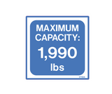 Decal - Max Capacity | Safety Decals