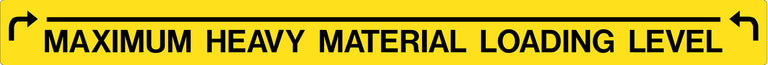Material Loading Sticker Decal - Maximum Heavy Material Loading Level | Safety Decals