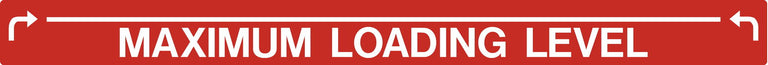 Decal - Maximum Loading Level Big (Red) | Safety Decals