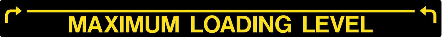 Decal - Maximum Loading Level (Black) | Safety Decals