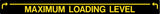Decal - Maximum Loading Level (Black) | Safety Decals