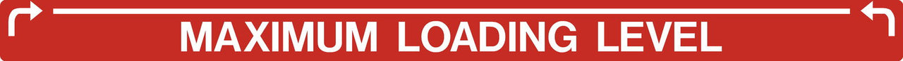 Decal - Maximum Loading Level (Red) | Safety Decals