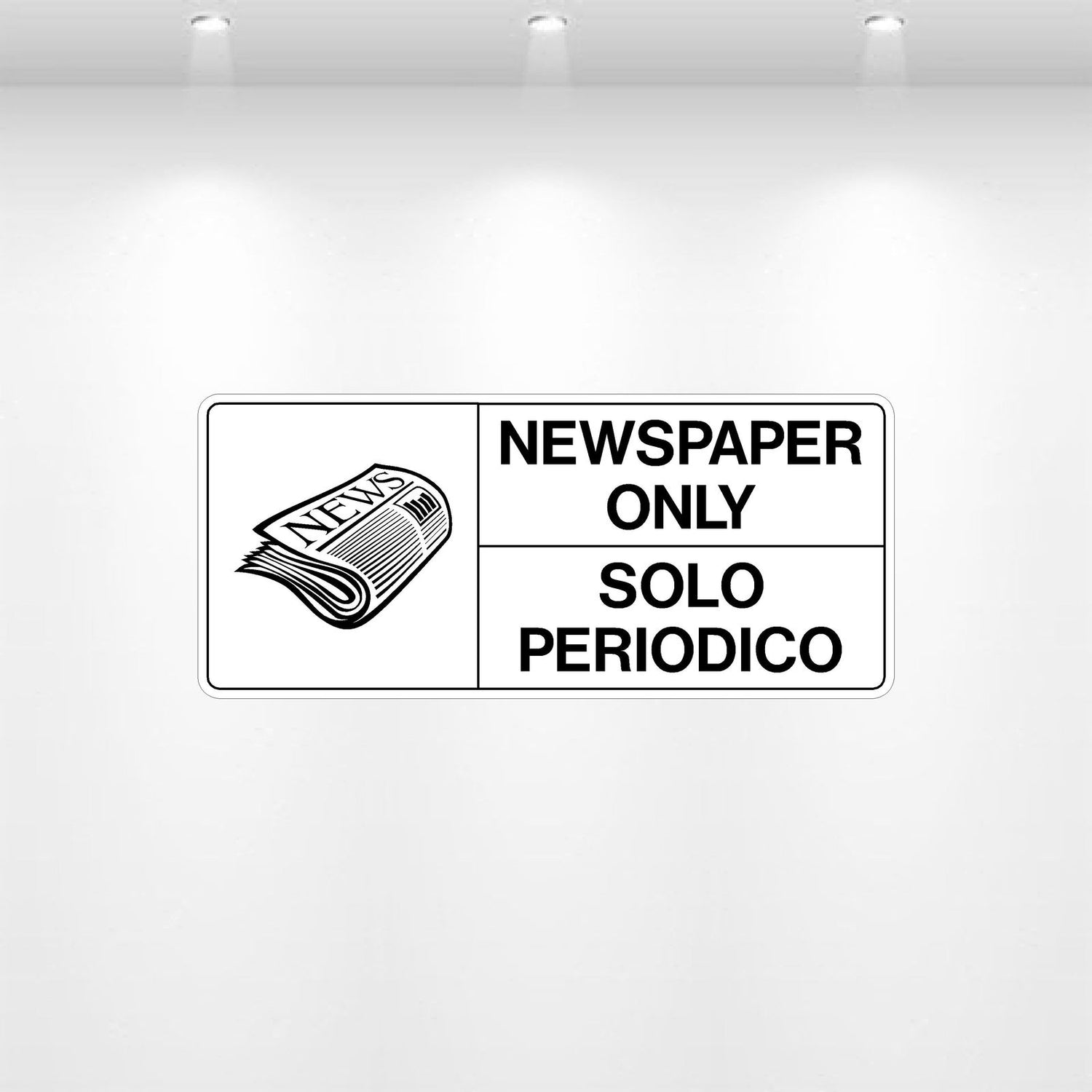 Decal - Newspaper Only | Safety Decals
