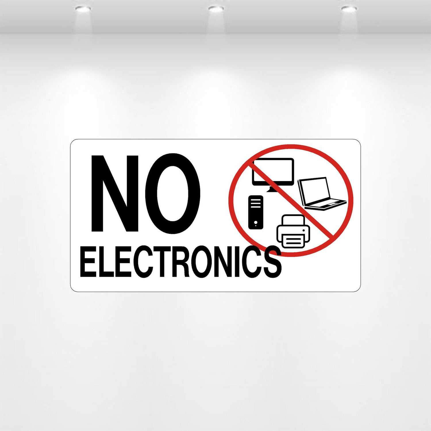 Decal - No Electronics | Safety Decals