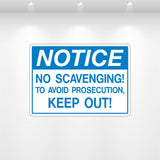 Decal - No Scavenging | Safety Decals