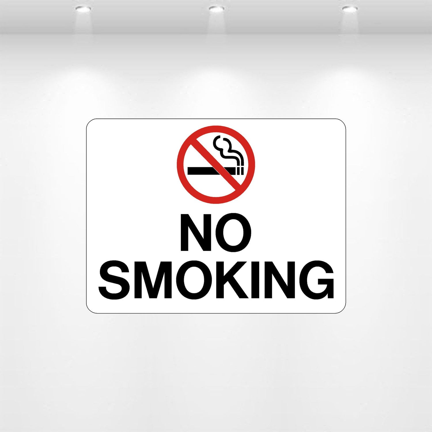 No Smoking Symbol Decal – Smoke-Free Area Safety Sticker for Walls, Windows, or Vehicles