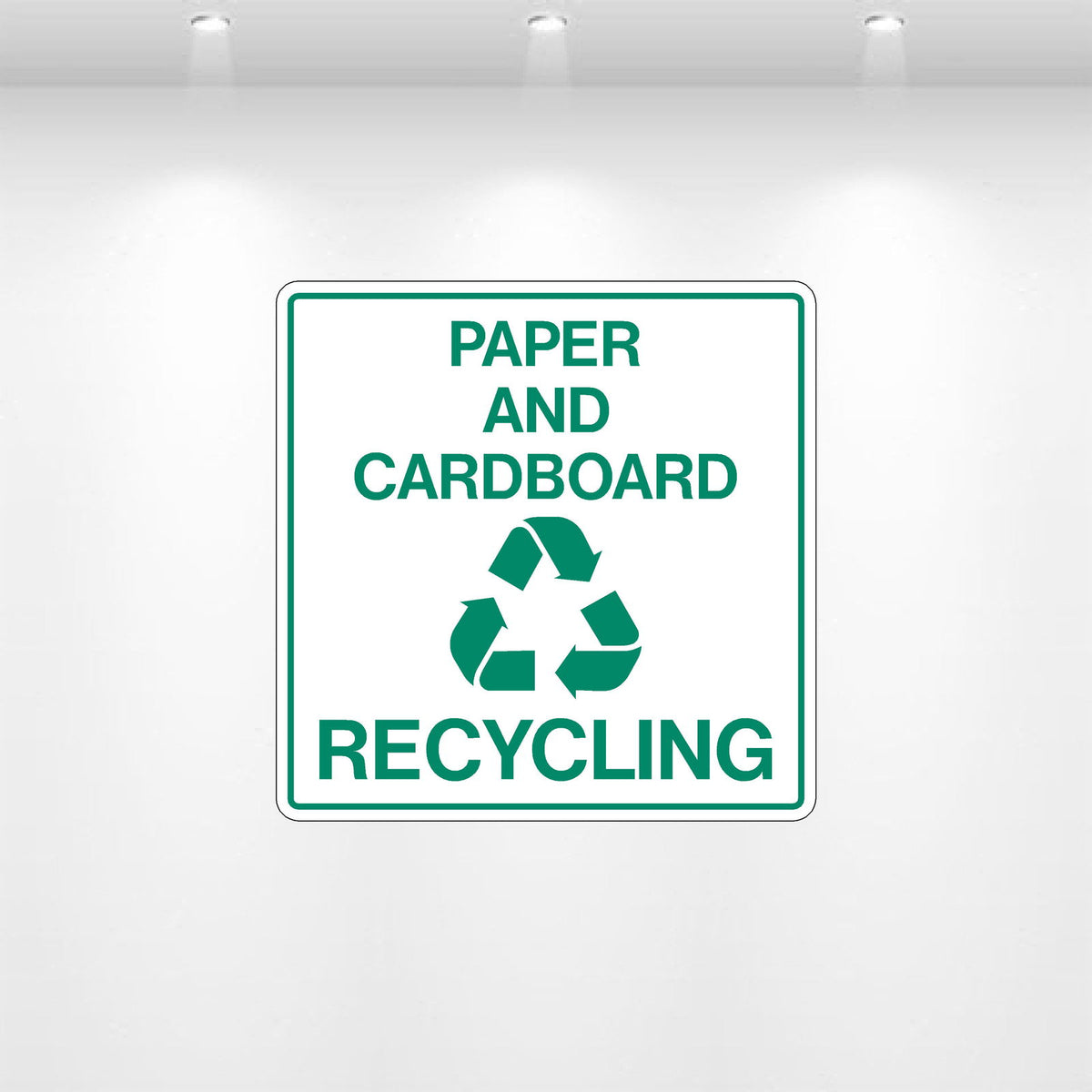 Cardbored Sticker Paper and Cardboard Only Decal | Recycling Sticker – Safety Decals