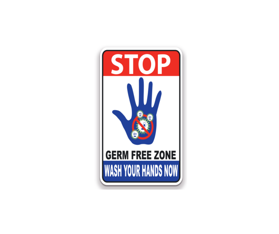 Decal - Stop Please Use Hand Sanitizer | Safety Decals
