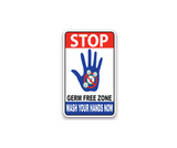 Decal - Stop Please Use Hand Sanitizer | Safety Decals