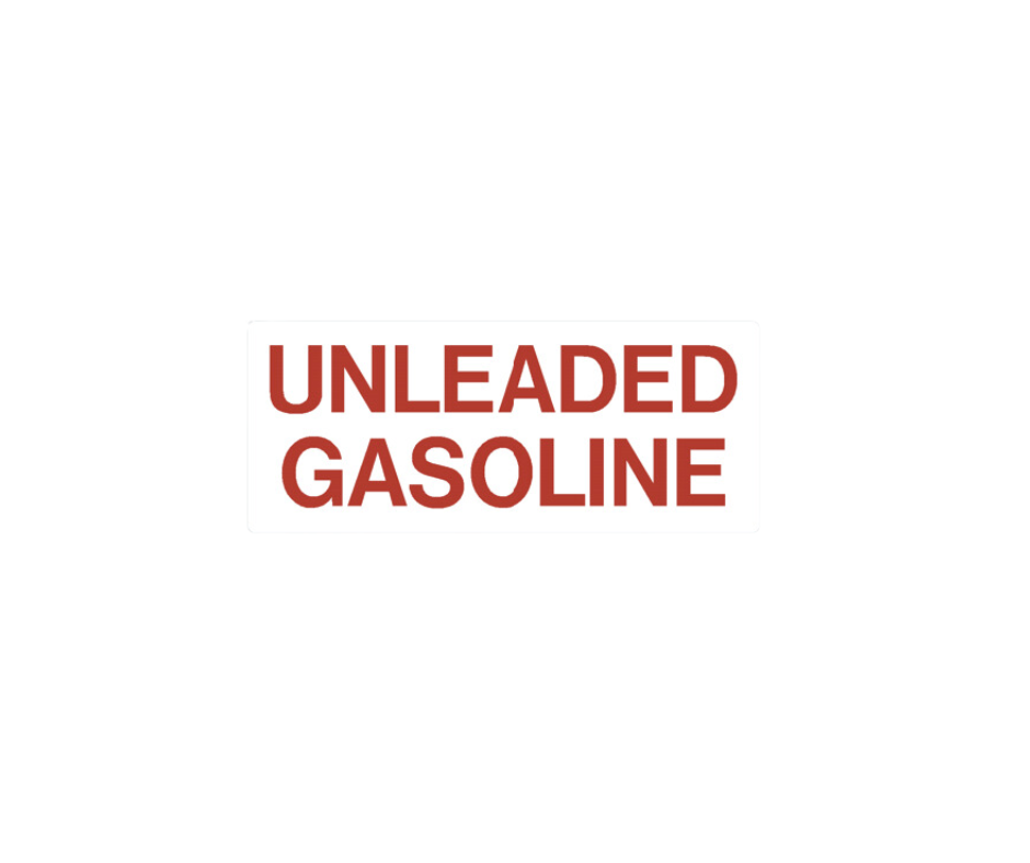 Decal - Unleaded Gasoline | Safety Decals