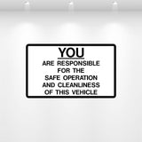 Decal - You Are Responsible For Safe Operation | Safety Decals